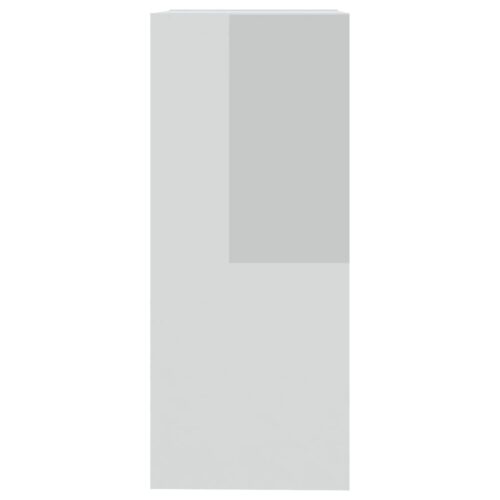 Book Cabinet/Room Divider High Gloss White 40x30x72cm - Image 4
