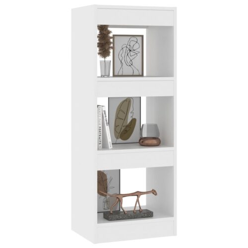 Book Cabinet/Room Divider White 40x30x103cm Engineered Wood - Image 4