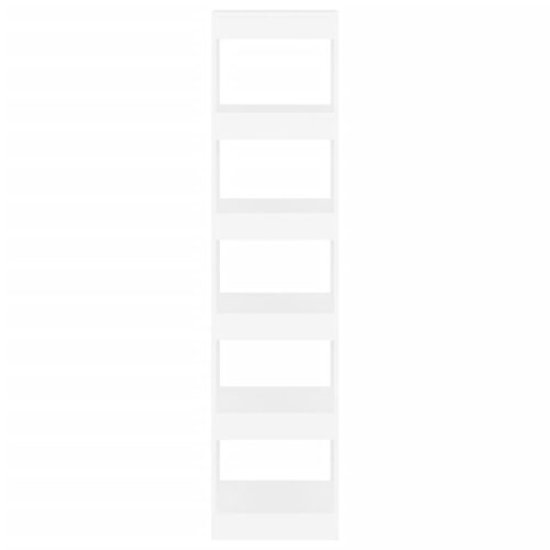 Book Cabinet/Room Divider White 40x30x166cm - Image 3