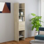 Book Cabinet Sonoma Oak 40x35x180cm Engineered Wood