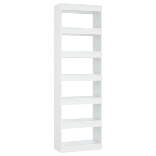Book Cabinet/Room Divider White 60x30x198cm - Image 2