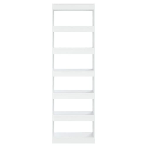 Book Cabinet/Room Divider White 60x30x198cm - Image 3