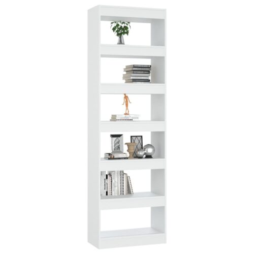 Book Cabinet/Room Divider White 60x30x198cm - Image 6