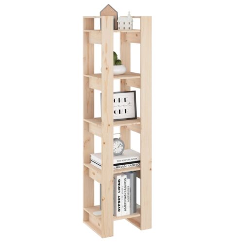 Book Cabinet/Room Divider 41x35x160cm Solid Wood Pine - Image 4