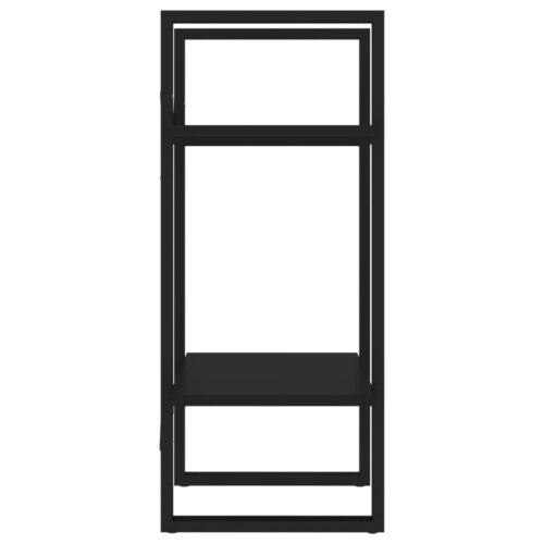 2-Tier Book Cabinet Black 40x30x70cm Engineered Wood - Image 5