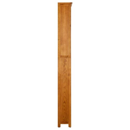 7-Tier Bookcase 90x22.5x200cm Solid Oak Wood - Image 3