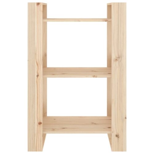 Book Cabinet/Room Divider 60x35x91cm Solid Wood Pine - Image 3