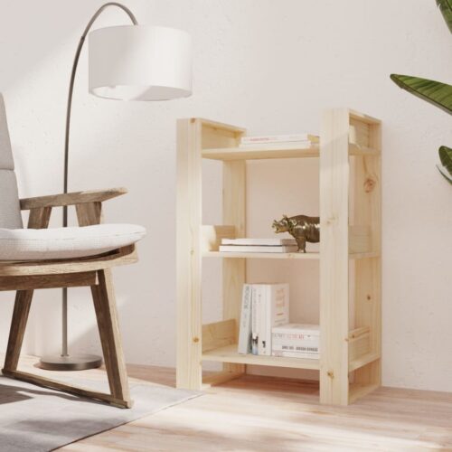 Book Cabinet/Room Divider 60x35x91cm Solid Wood Pine - Image 6