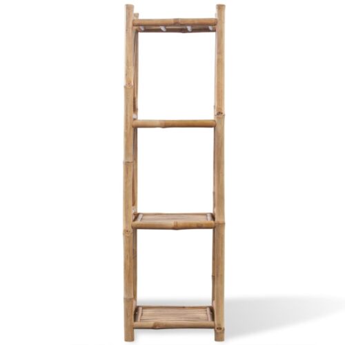 4-Tier Square Bamboo Shelf - Image 2