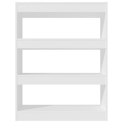 Book Cabinet/Room Divider White 80x30x103cm Engineered wood - Image 5