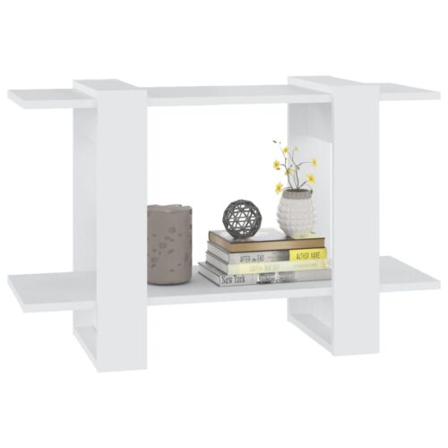 Book Cabinet/Room Divider White 80x30x51cm - Image 4