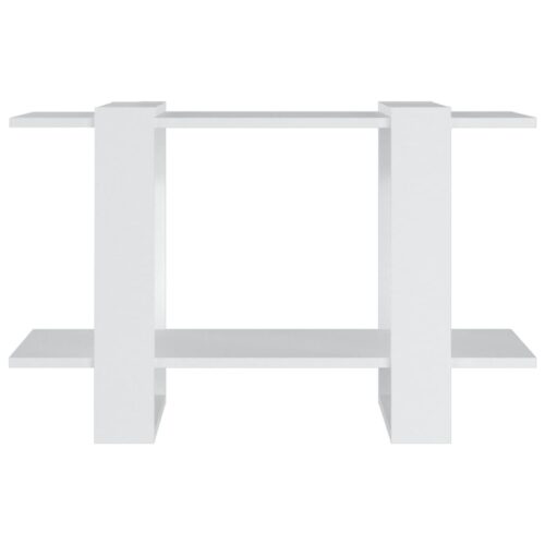 Book Cabinet/Room Divider White 80x30x51cm - Image 5