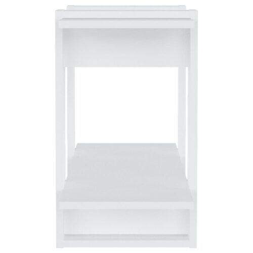 Book Cabinet/Room Divider White 80x30x51cm - Image 6