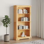 4-Tier Bookcase Mexican Pine Corona Range 81x29x150cm