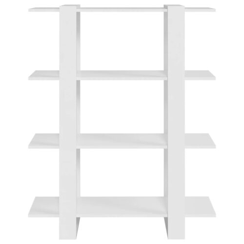 Book Cabinet/Room Divider White 100x30x123.5cm - Image 3