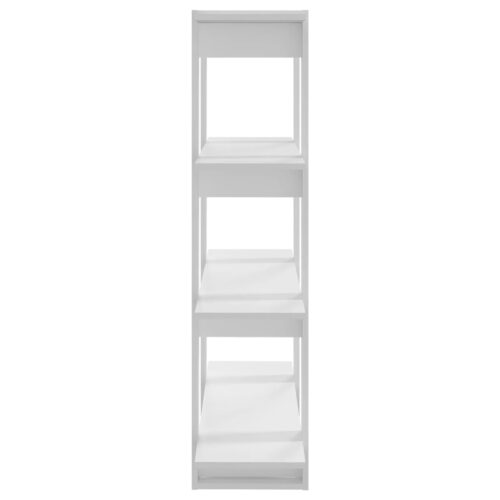 Book Cabinet/Room Divider White 100x30x123.5cm - Image 4