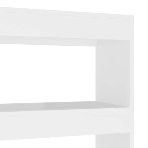 Book Cabinet/Room Divider White 100x30x135cm - Image 5