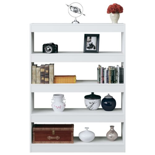 Book Cabinet/Room Divider White 100x30x135cm - Image 6