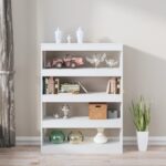 Book Cabinet/Room Divider White 100x30x135cm