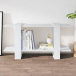 Book Cabinet White 100x30x51cm Engineered Wood