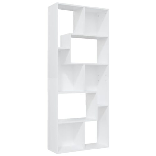 Book Cabinet White 67x24x161cm Engineered Wood - Image 2