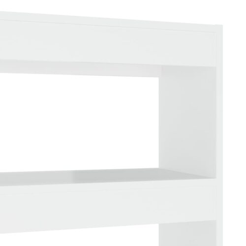 Book Cabinet/Room Divider High Gloss White 100x30x135cm - Image 5