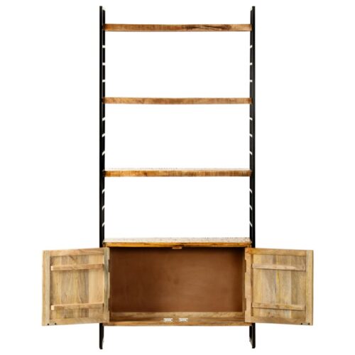 4-Tier Bookcase 80x30x180cm Rough Mango Wood - Image 3