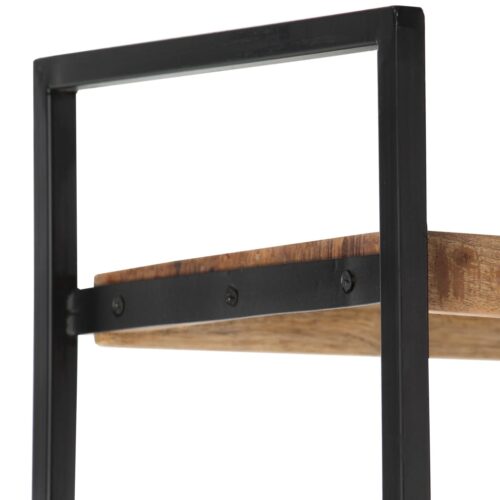 4-Tier Bookcase 80x30x180cm Rough Mango Wood - Image 6