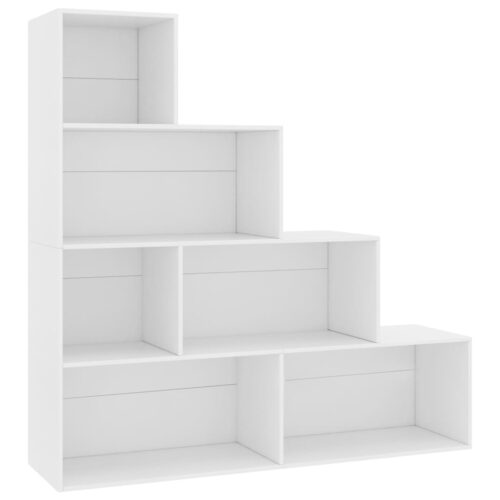 Book Cabinet/Room Divider White 155x24x160cm Engineered Wood - Image 2