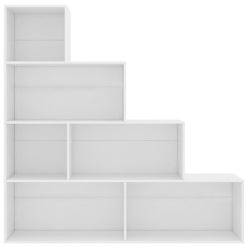 Book Cabinet/Room Divider White 155x24x160cm Engineered Wood - Image 4