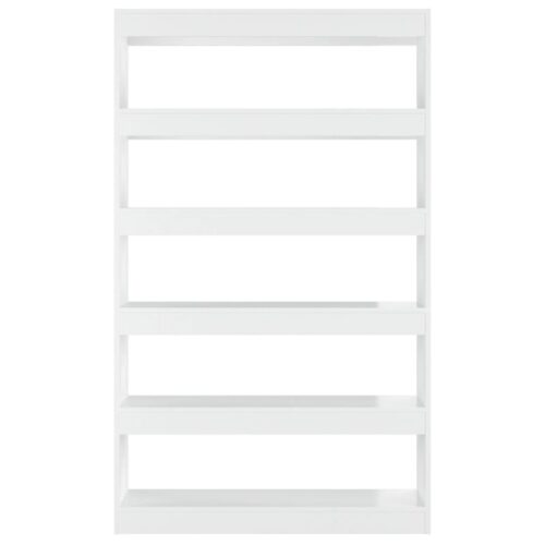 Book Cabinet/Room Divider High Gloss White 100x30x166cm - Image 5