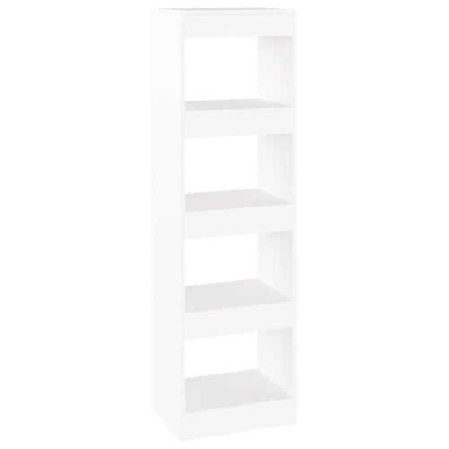 Book Cabinet/Room Divider White 40x30x135cm - Image 2