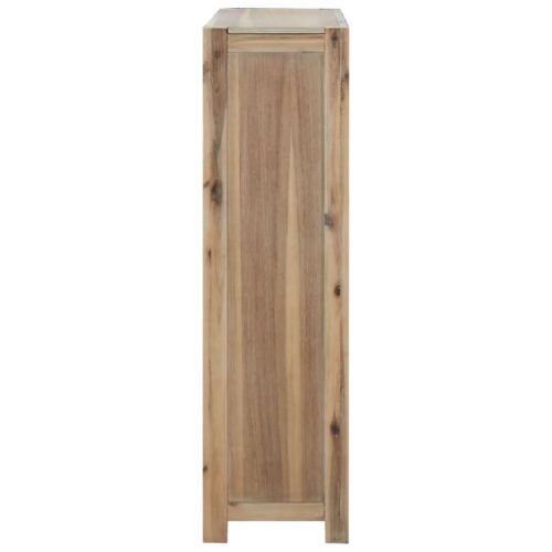 4-Tier Bookcase 80x30x110cm Solid Wood Acacia - Image 4