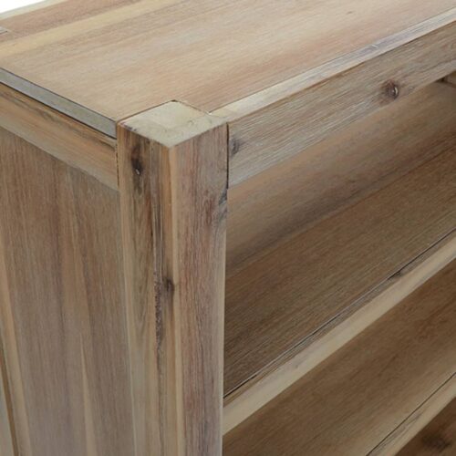 4-Tier Bookcase 80x30x110cm Solid Wood Acacia - Image 7