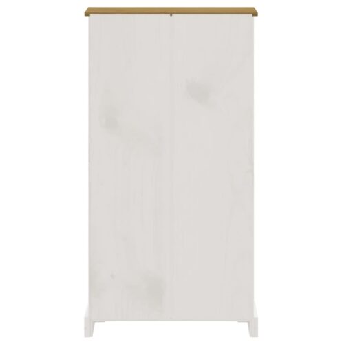4-Tier Bookcase Mexican Pine Corona Range White 81x29x150cm - Image 5
