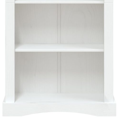 4-Tier Bookcase Mexican Pine Corona Range White 81x29x150cm - Image 6