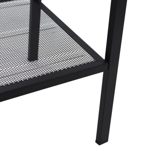 Ladder Bookcase 4 Tiers Metal Black - Image 5