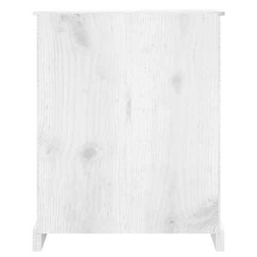 3-Tier Bookcase Mexican Pine Corona Range White 81x29x100cm - Image 6