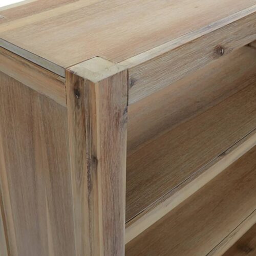 6-Tier Bookcase 80x30x170cm Solid Wood Acacia - Image 7