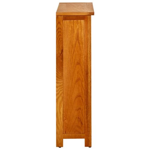 3-Tier Bookcase 70x22.5x82cm Solid Oak Wood - Image 3