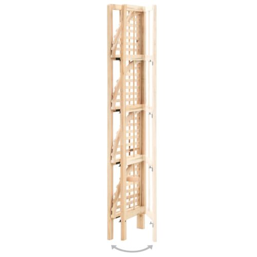 Corner Shelf Cedar Wood 27x27x110cm - Image 2
