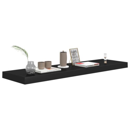 2-Piece Floating Shelf Set DIY Wall Mount Display Book Shelves Shelving Black - Image 7