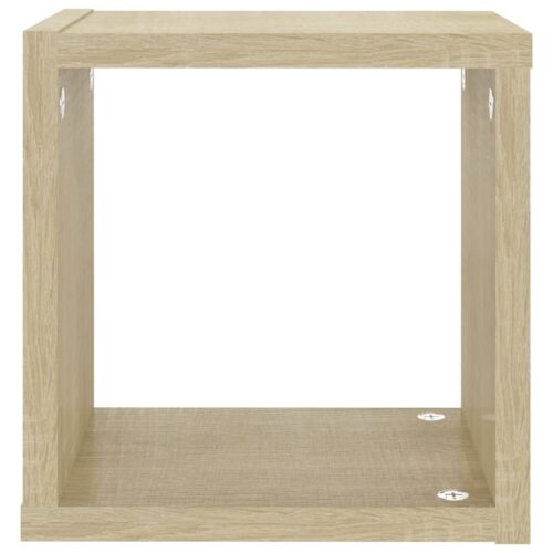 Wall Cube Shelves 4pcs Sonoma Oak 22x15x22cm - Image 8