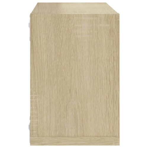 Wall Cube Shelves 4pcs Sonoma Oak 22x15x22cm - Image 9
