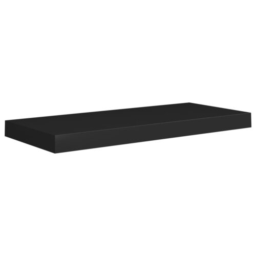 2-Piece Floating Shelves DIY Wall Mount Set Wooden Display Book Shelf Black 60cm - Image 3