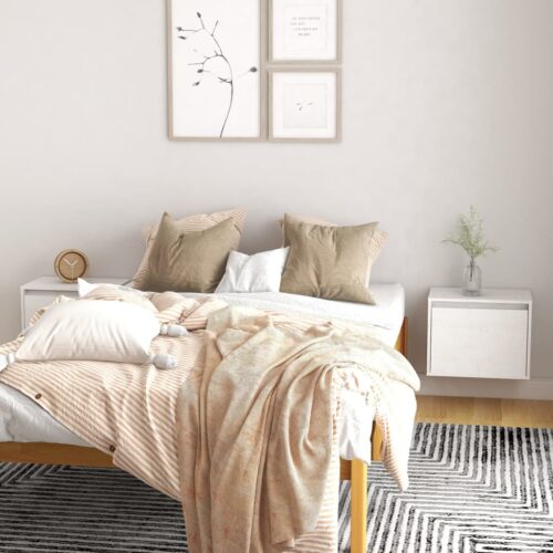 Wall Cabinets 2pcs White 45x30x35cm Solid Wood Pine - Image 12