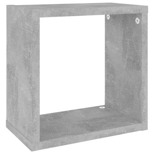 Wall Cube Shelves 2pcs Concrete Grey 26x15x26cm - Image 7