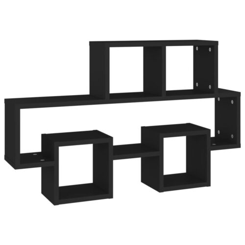Car-shaped Wall Shelf Black 82x15x51cm Engineered Wood - Image 2