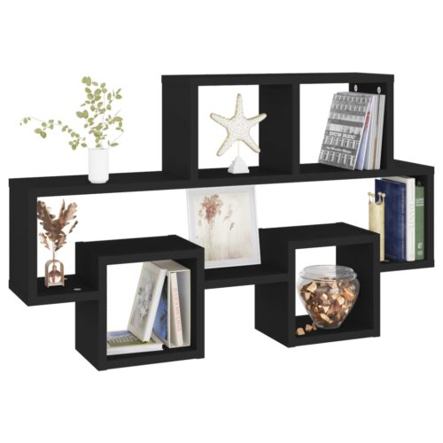 Car-shaped Wall Shelf Black 82x15x51cm Engineered Wood - Image 5