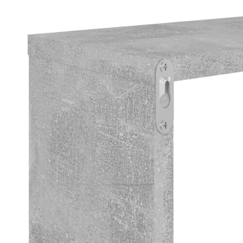 Wall Cube Shelves 4pcs Concrete Grey 26x15x26cm - Image 10
